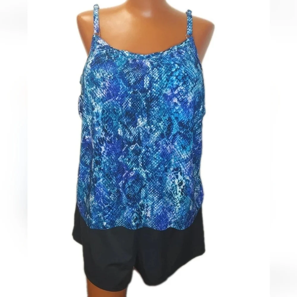Trimshaper romper swimsuit